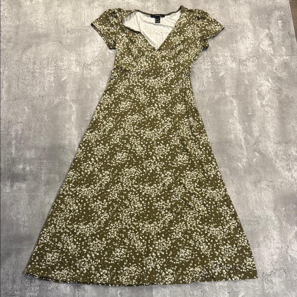 Floral Green Dress
